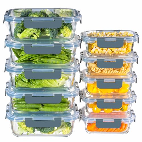MFY 10-pack glass food containers — product detail 1