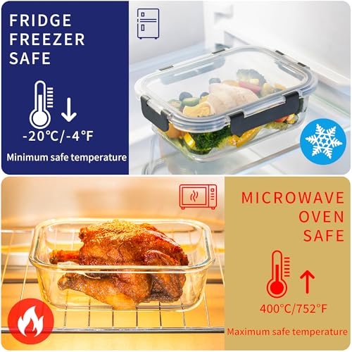 MFY 10-pack glass food containers — product detail 5